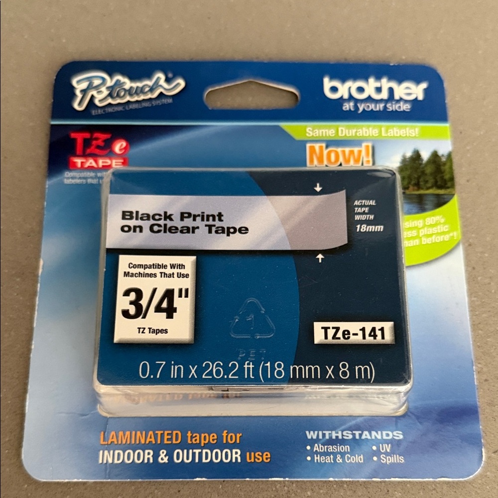 Brother P-Touch TZe Tape with Black Print